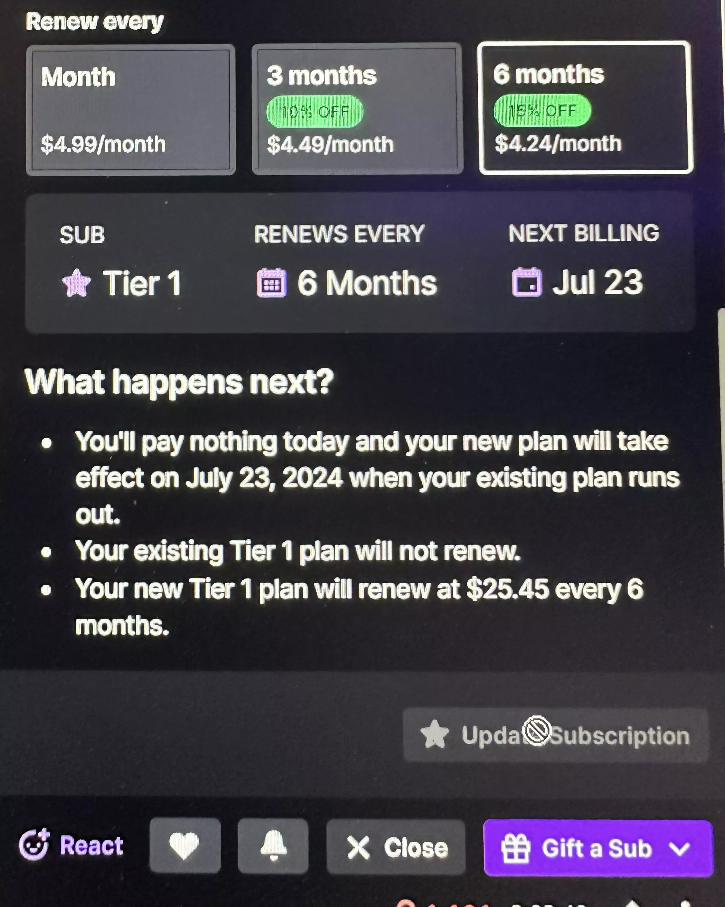 Why isn’t it letting me renew?