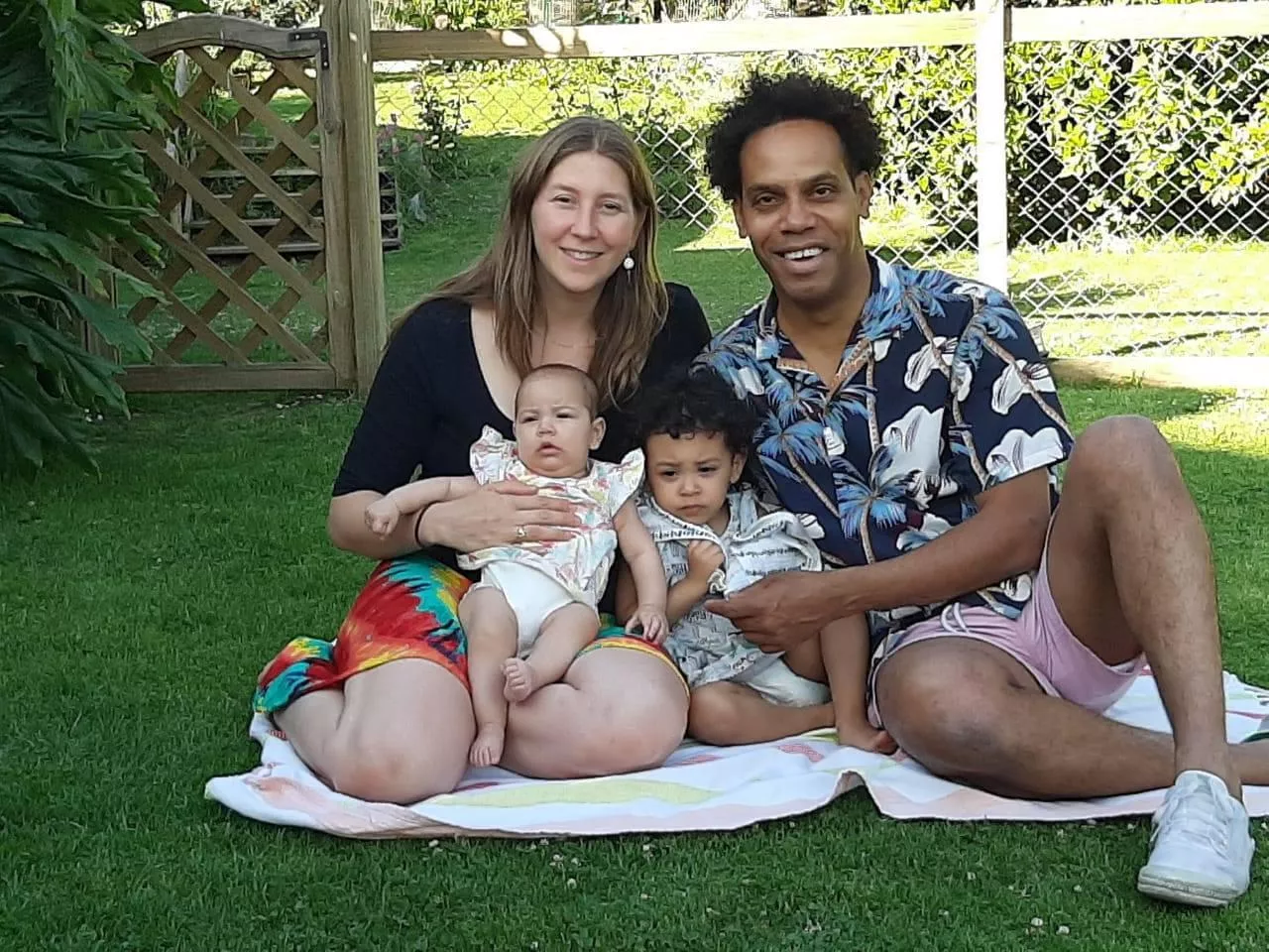 Wife and our beautiful cuck babies and their Bull daddy