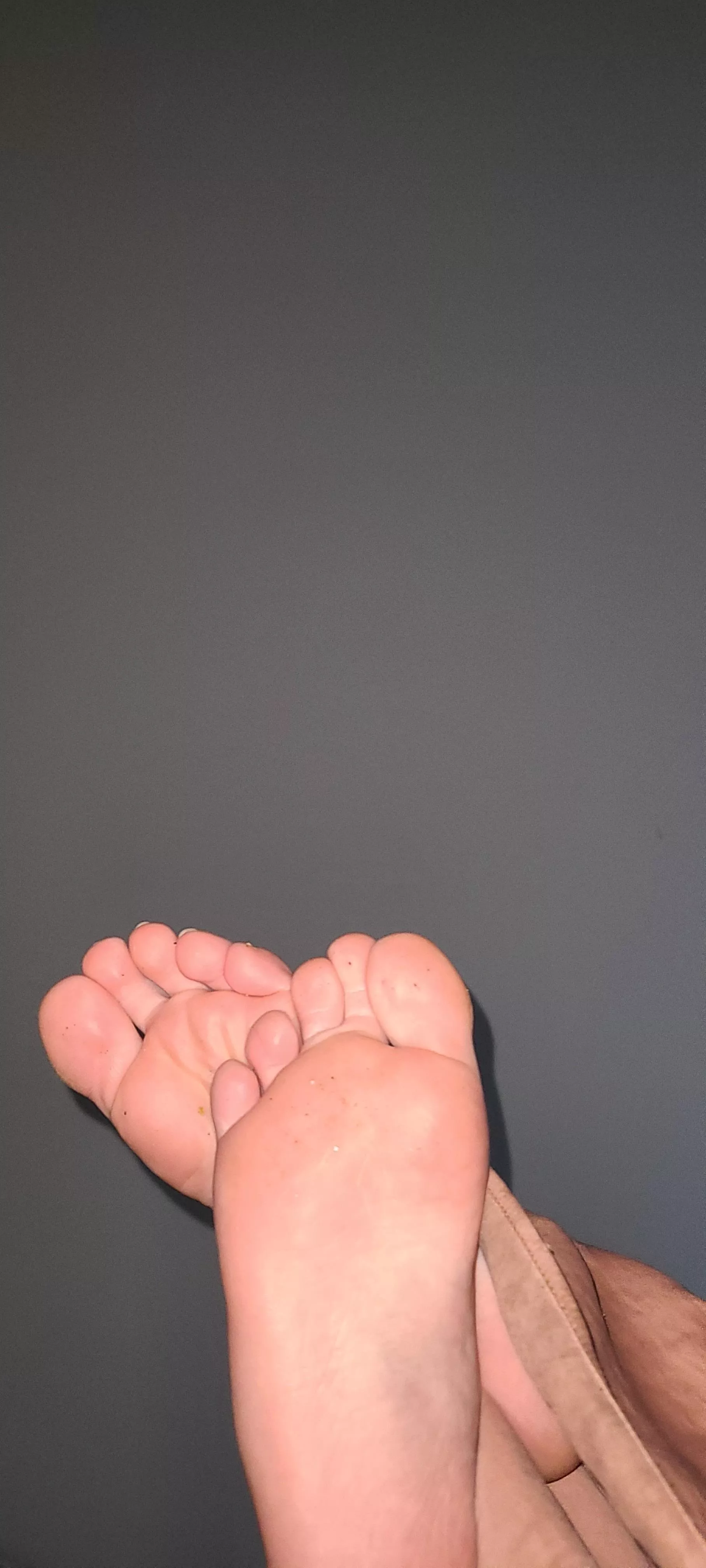 Would you let me just put my feet on your face?