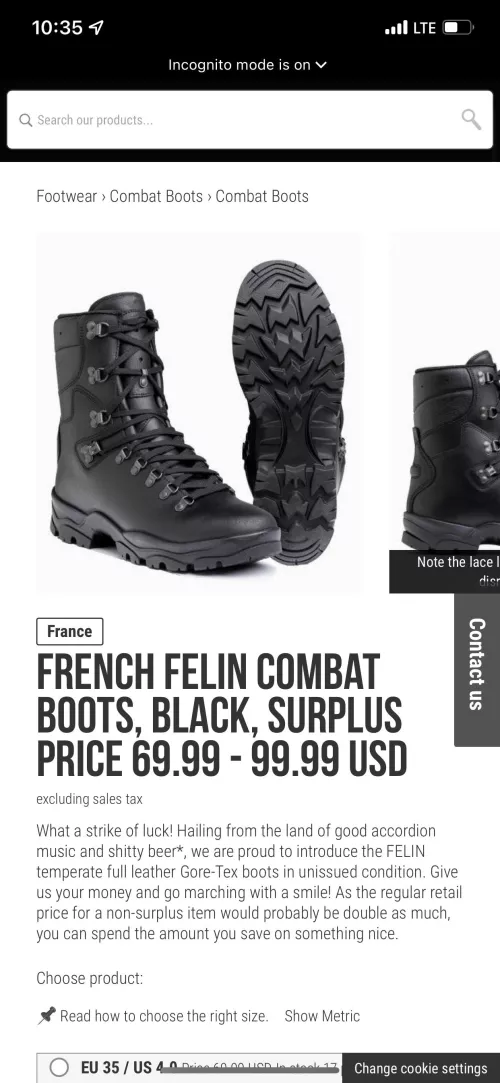 Anyone know anything about French FELIN Combat boots?