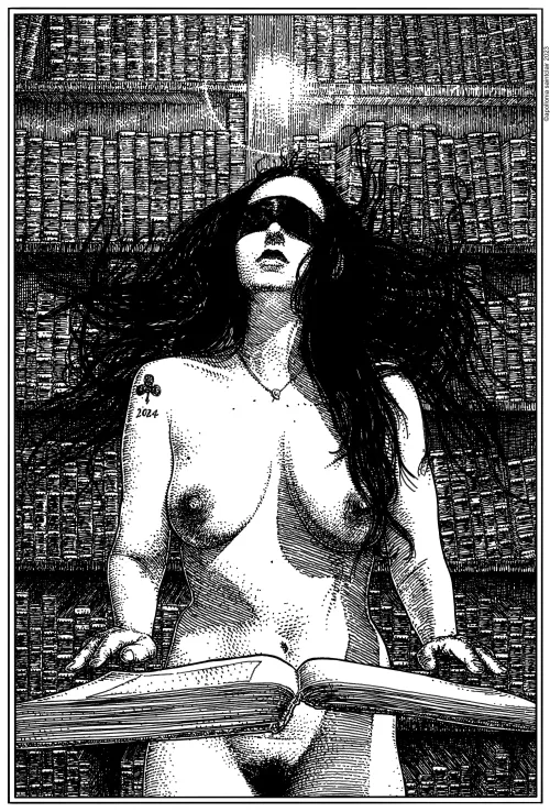 For no one can close the book which is now open by Apollonia Saintclair