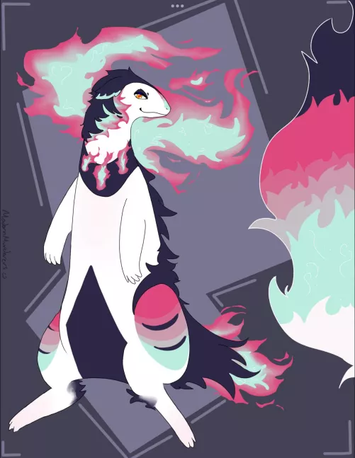 Hisuian Typhlosion I did for a mystery adopt :]