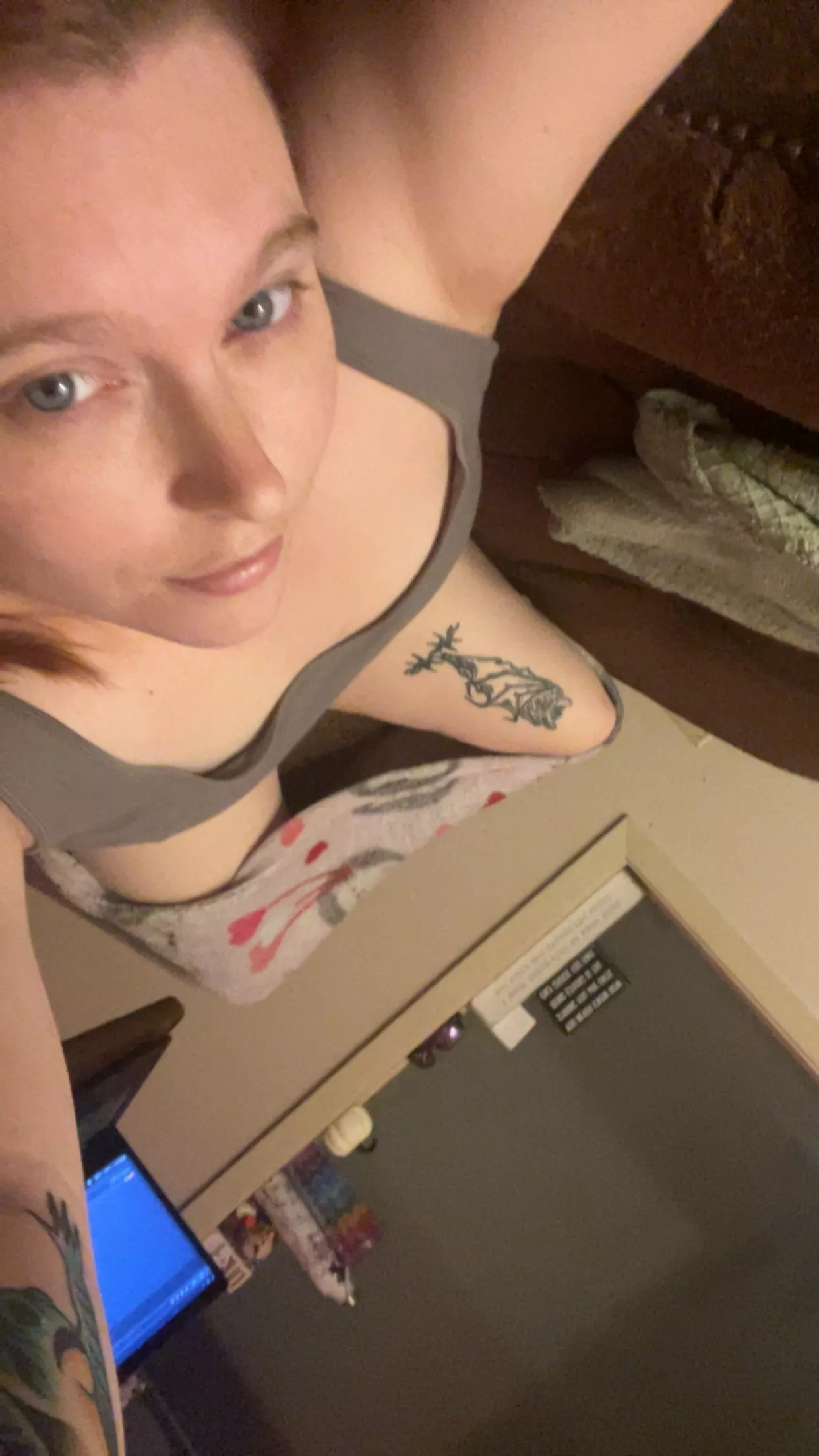 Hubs is at work and I’m doing chores. Wanna make it interesting?