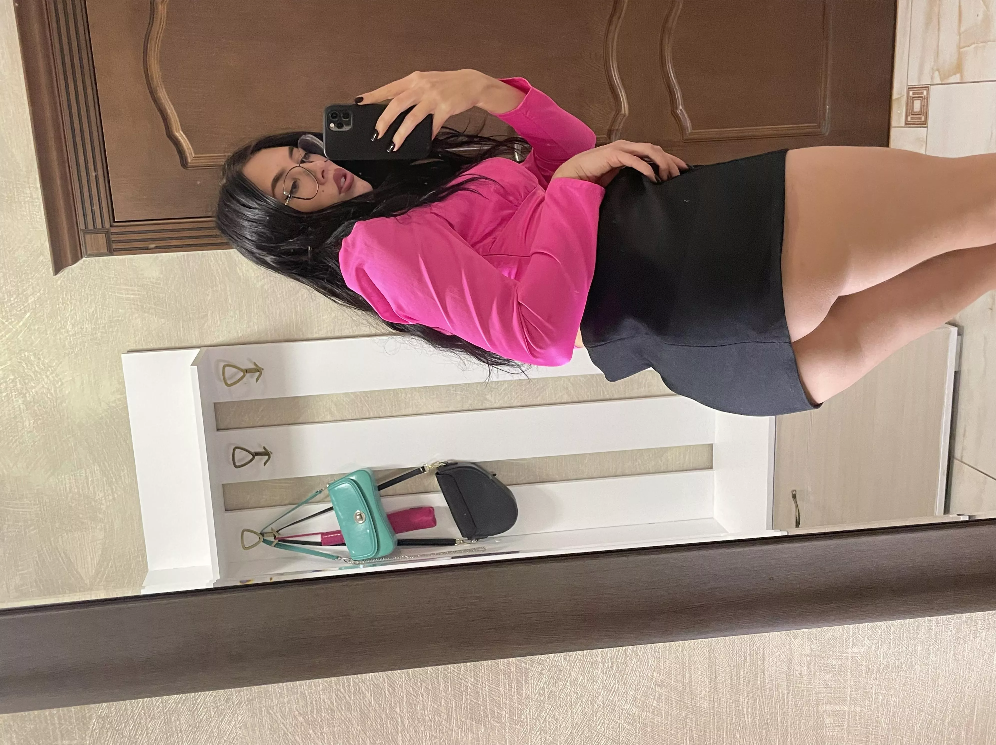 I want you to take your time pleasing me under the skirt