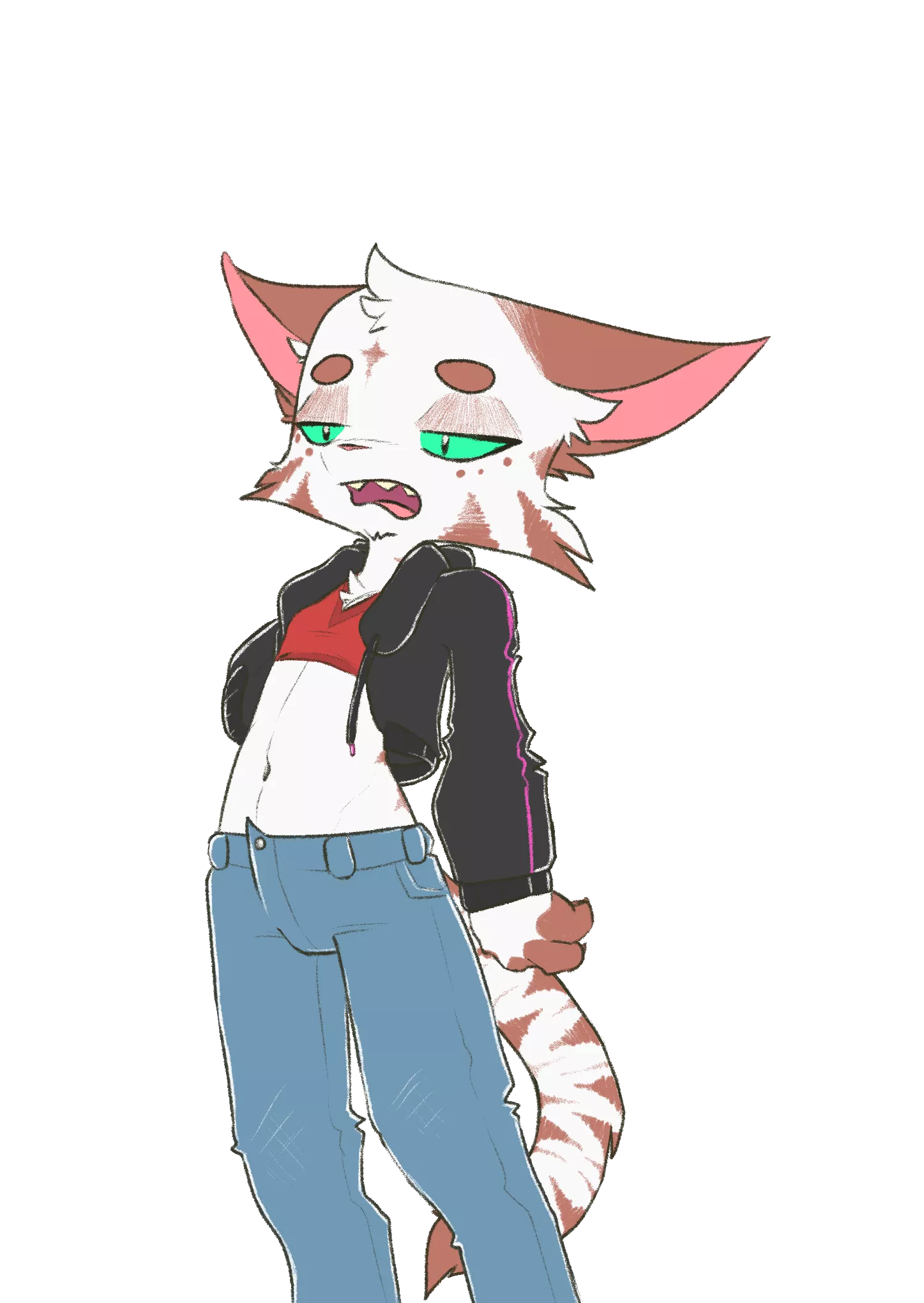 Im having fun drawing my fursona :P (art by me)