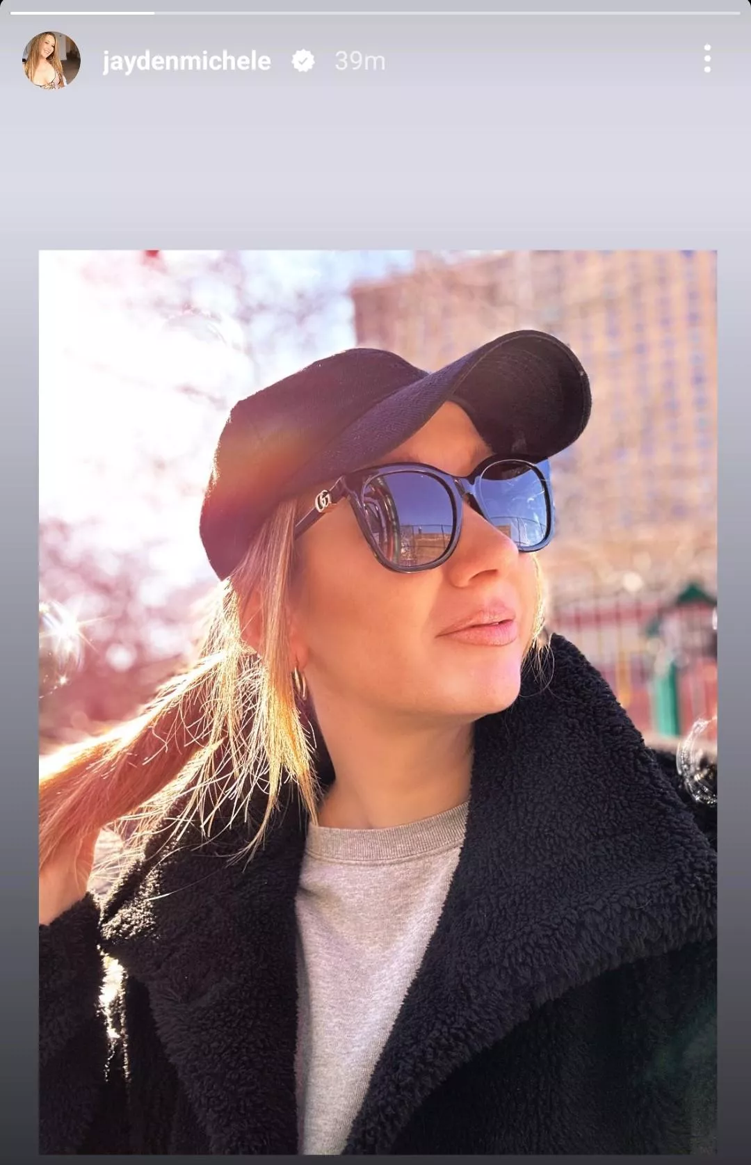 Jayden today on Instagram