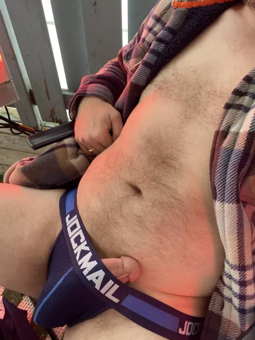 Just starting a new workout routine. Is my jock too small?😉