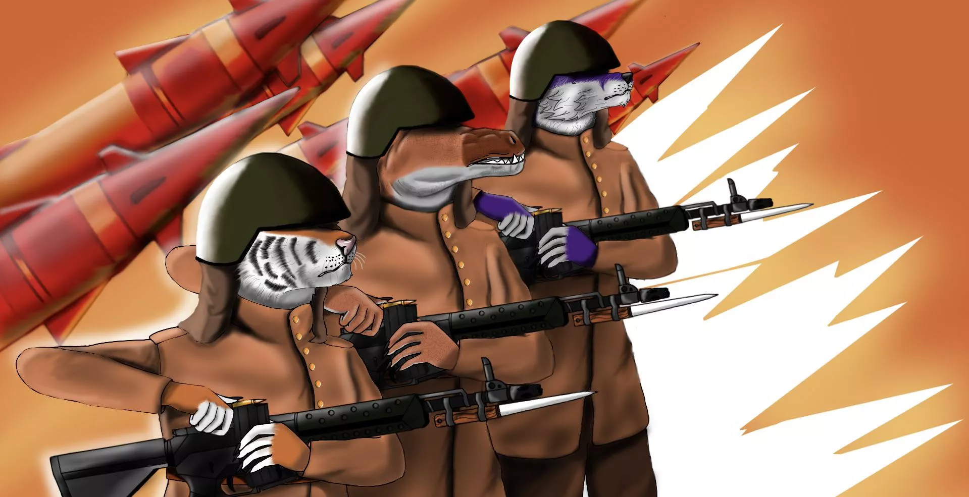 Let them hear there march (art by me)