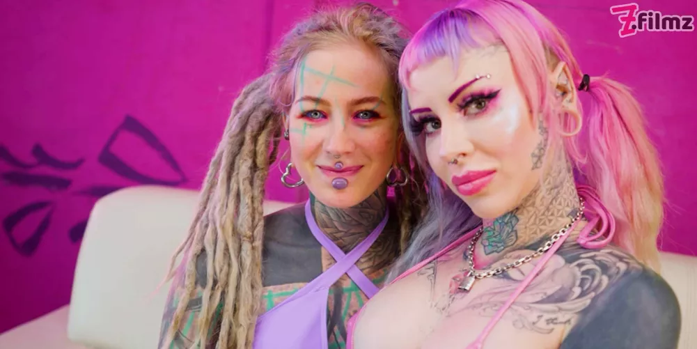 My friend Kelly and I having fun thinking about all the toys we are about to use on each other