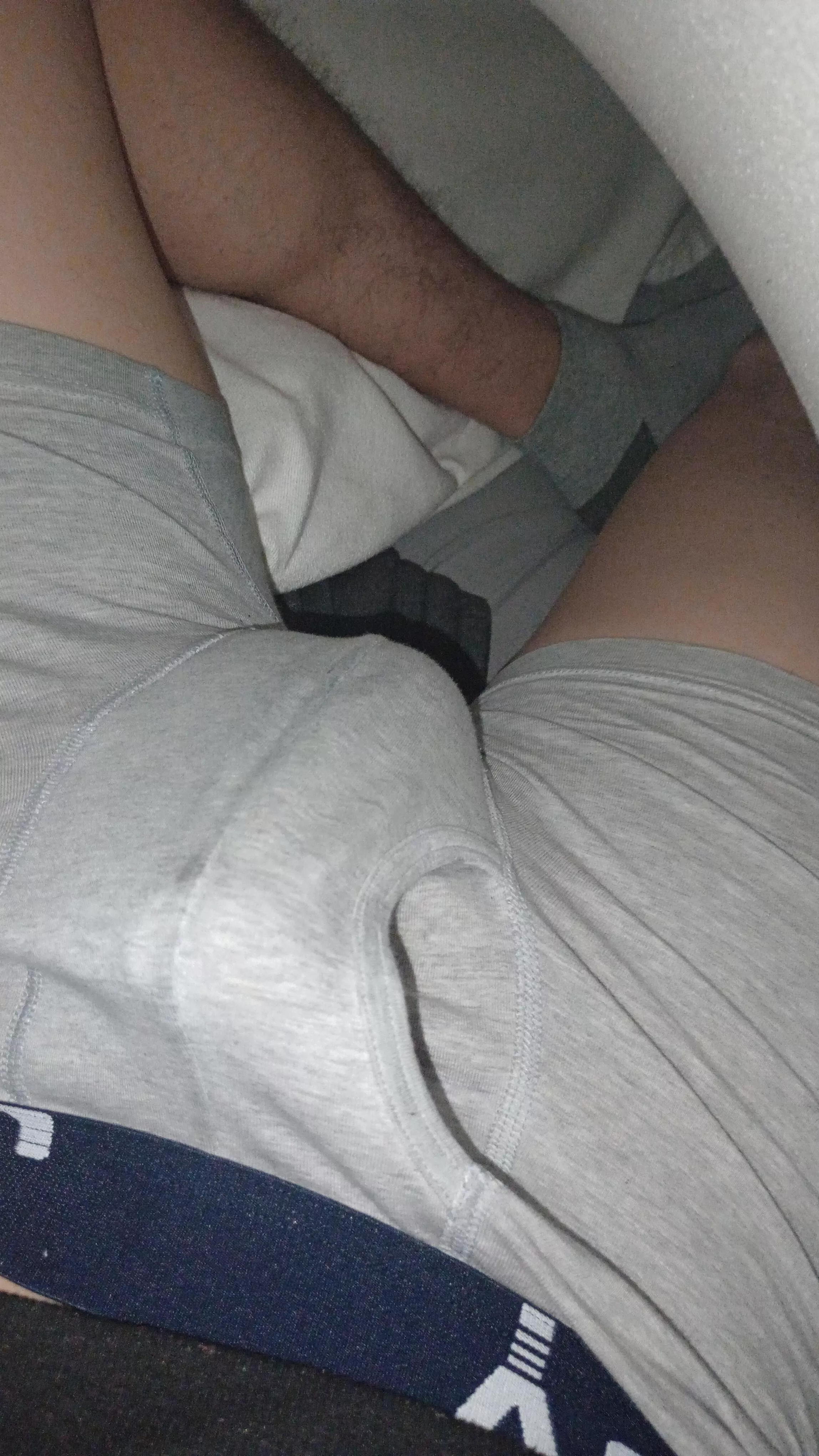 My lil hard bulge