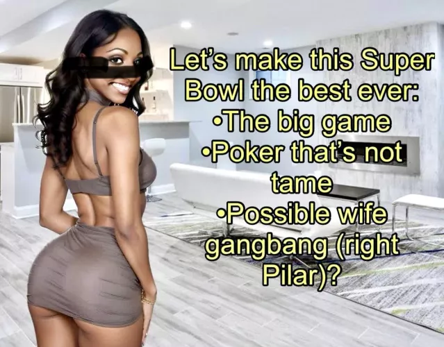 Sent to a few of my boys today. She’s going to bartend in this outfit for our poker game Sunday and hopefully much more.