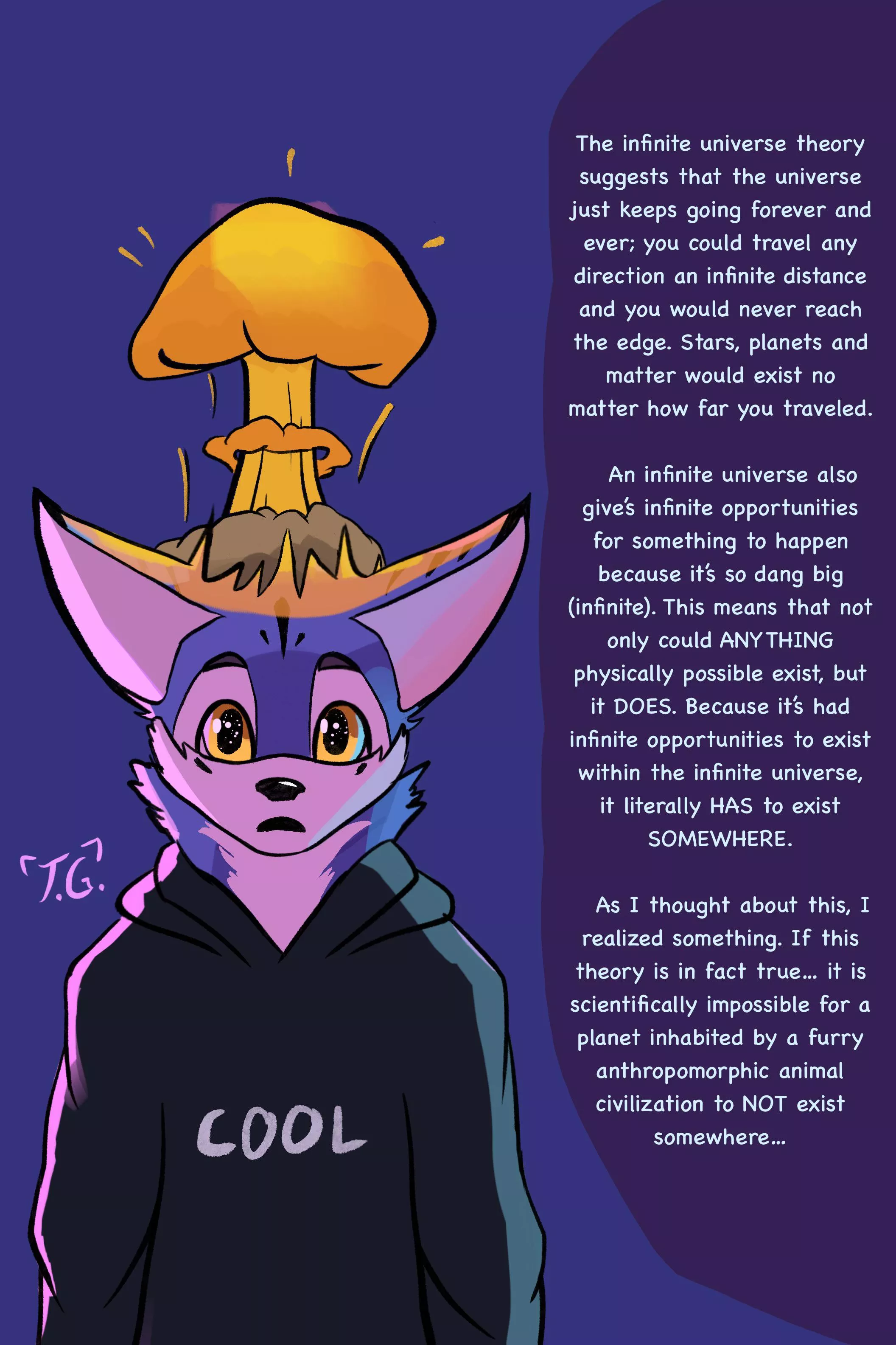 So I realized something after watching random sciency videos on YouTube… What do you think? (Goofy art by me)