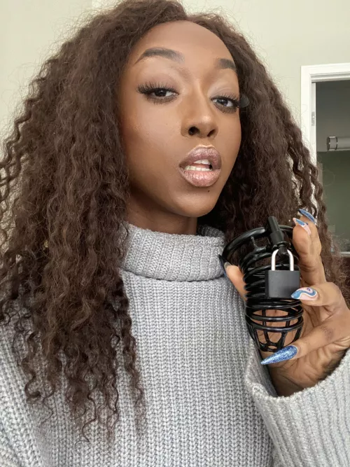 That pathetic cocklet is too small for using anyway. You belong in a cage so you remember your place.