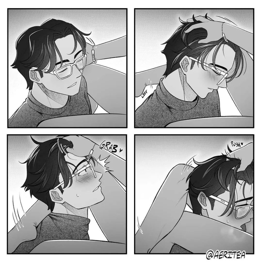 The hand placement on his head though[art credit: Aeritea]