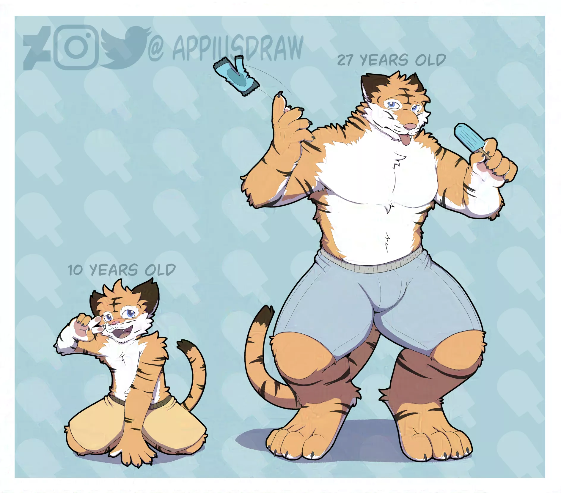 Two Tora's (Art by Me)