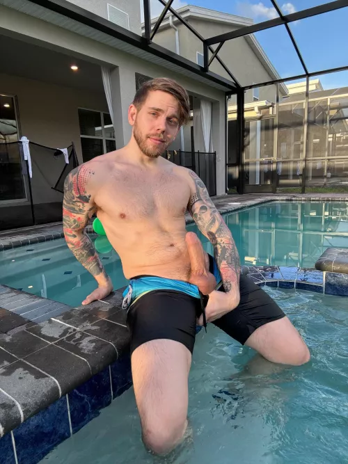 Wanna join me in the hot tub?