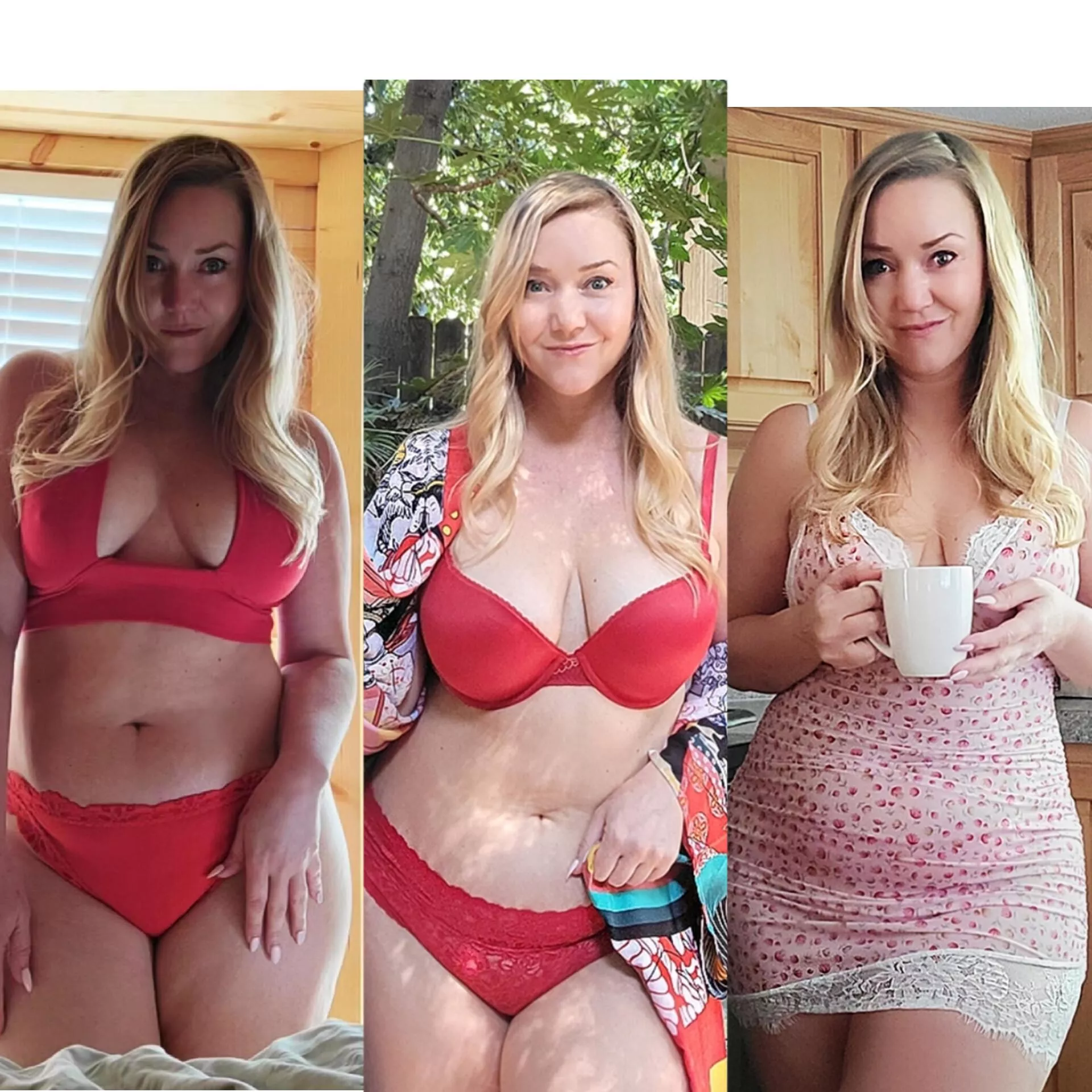 Which outfit looks most fuckable on me [F50]