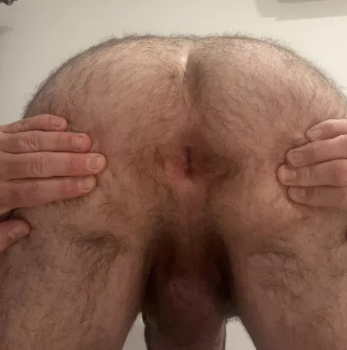 Who’s up for rimming this hairy ass