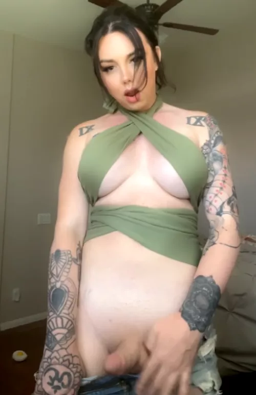 Would you catch this sweet precum on your tongue? 👅