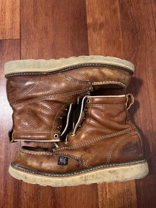 15 year old Thorogood boots
