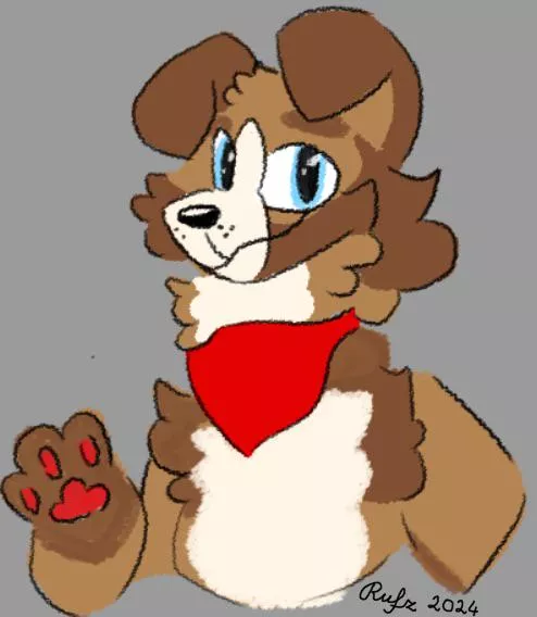 A fursonal from a friend (My art)