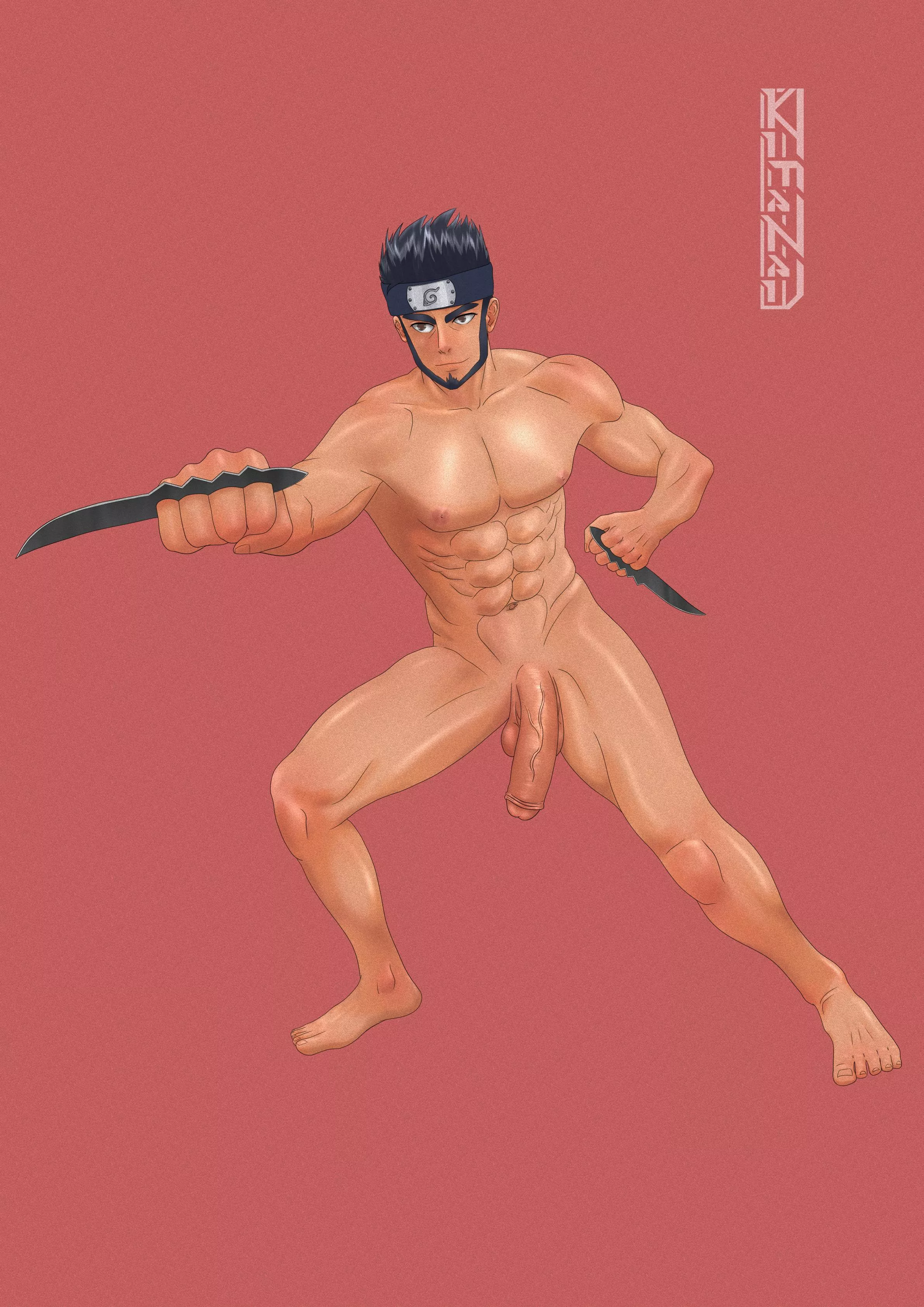 Asuma (Kitanai) [Naruto] drawing by me~