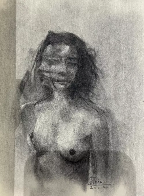 Charcoal On Paper