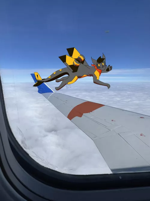 Check out what I saw on my flight today