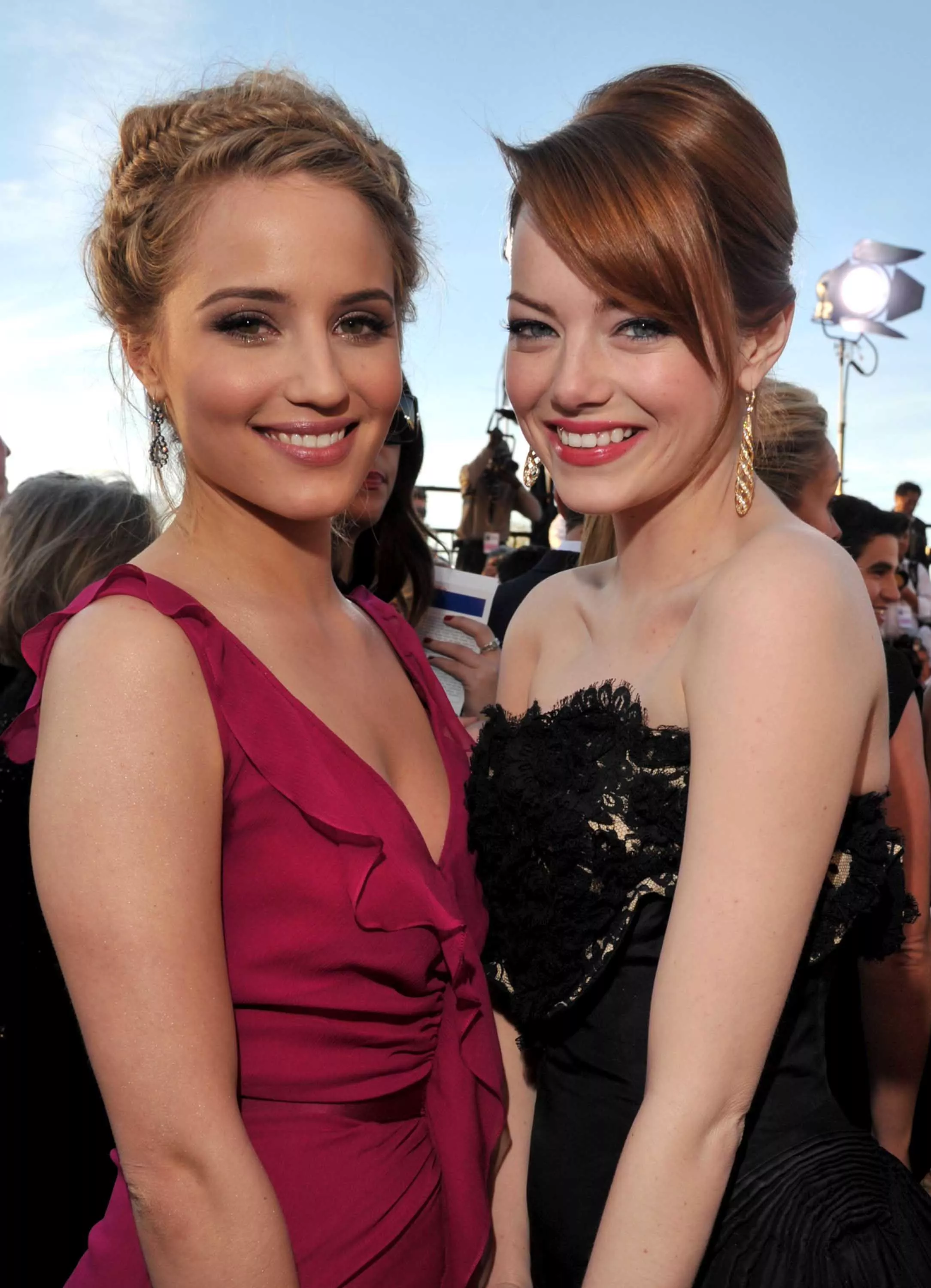 Dianna Agron and Emma Stone