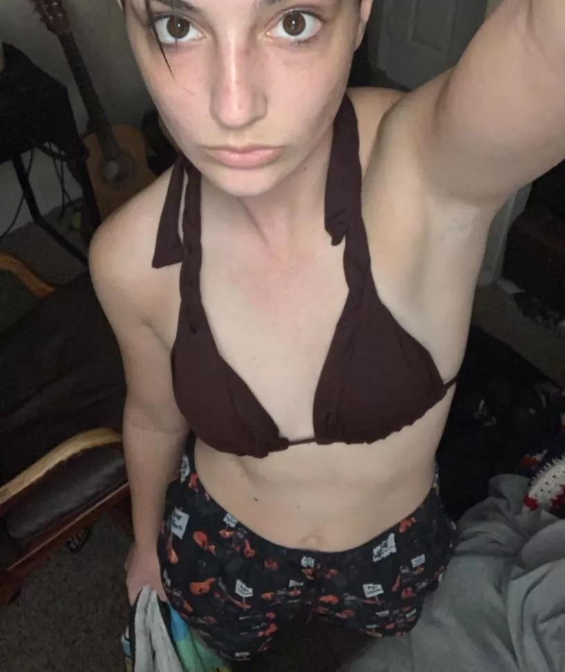 F18 I like to sleep in my bikini for some reason