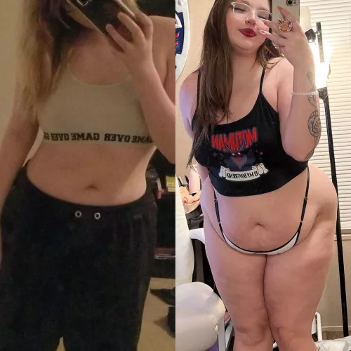 from flat to fat <3