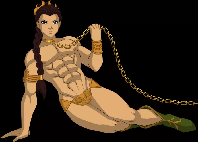 Genderbent slave Leia (sparks220stars)