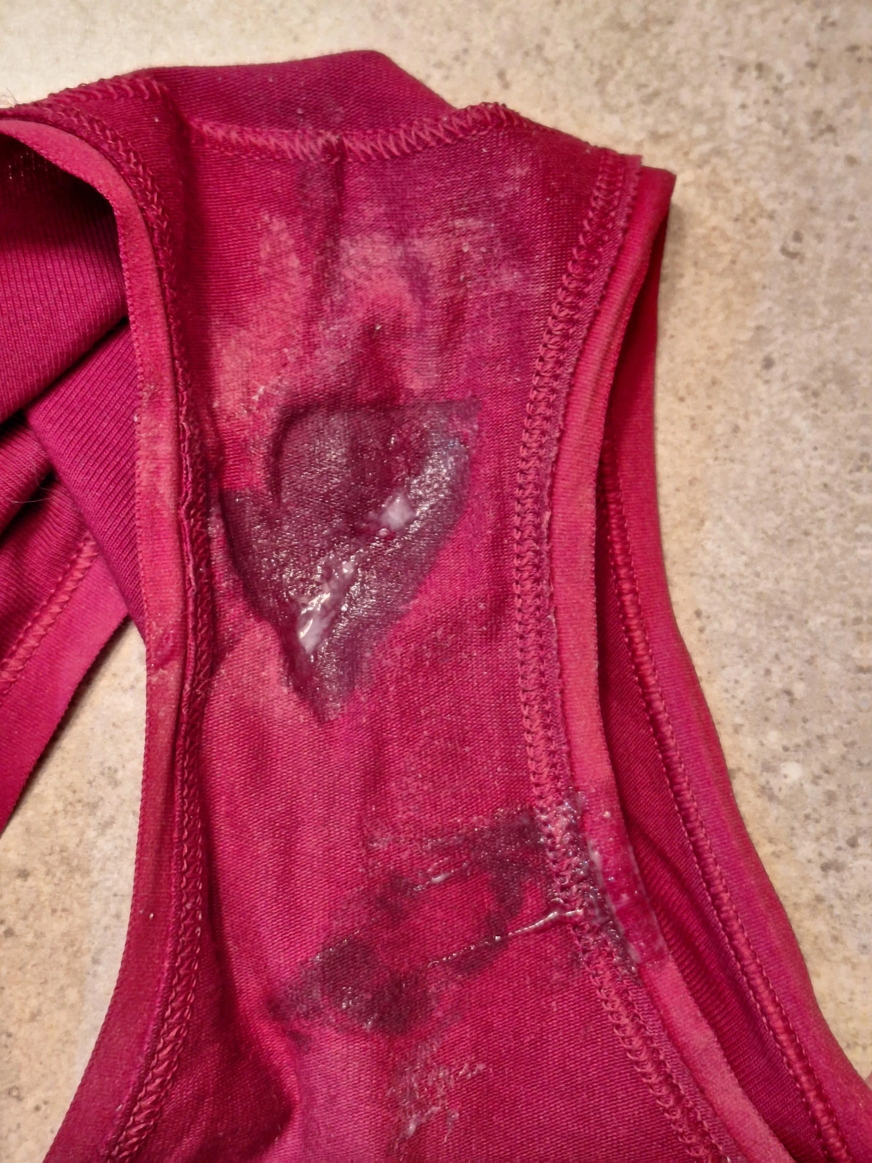 Getting in the Valentine's spirit - Creamy wet red fullback