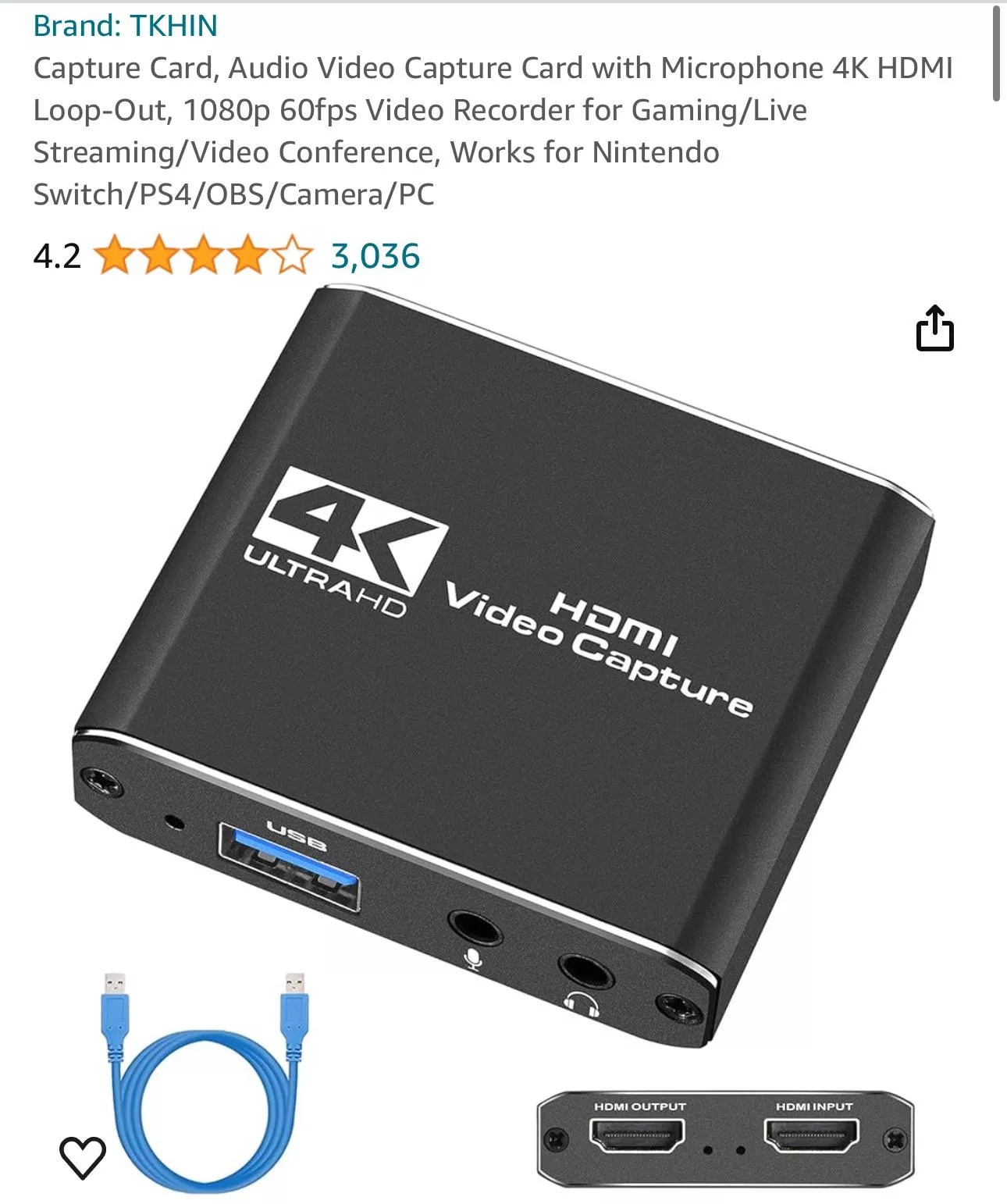 HDMI capture card