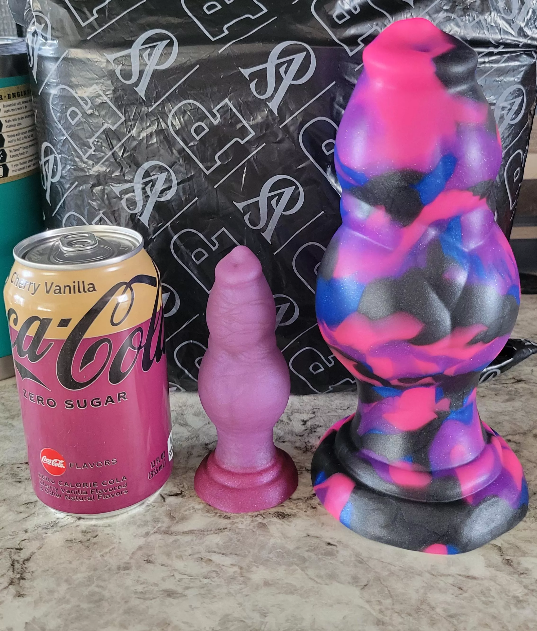 His (Right) And Hers (Left). Jake From Twin Tail Creations, Mini And XL.