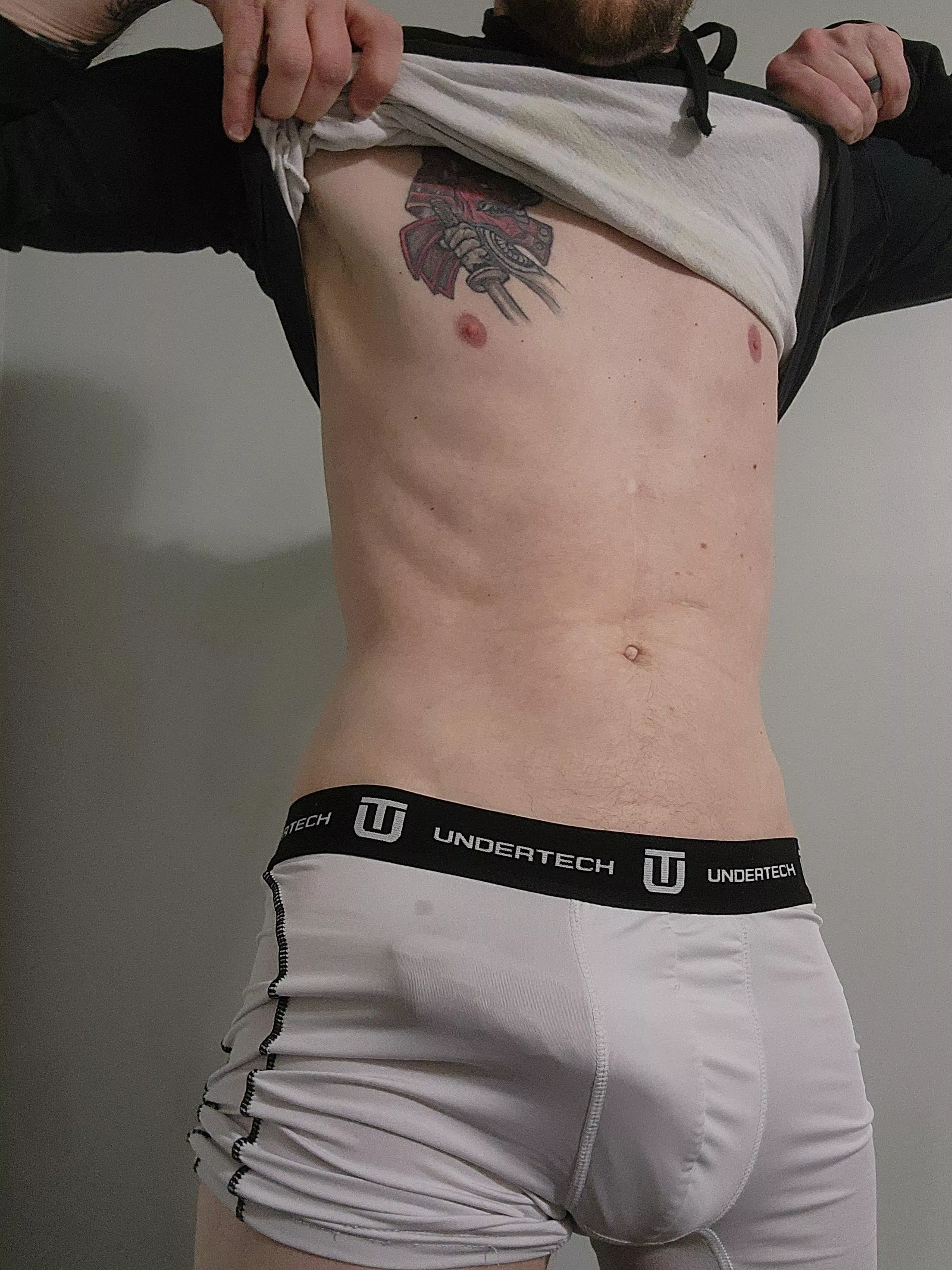 Hopefully you noticed the tattoo first?