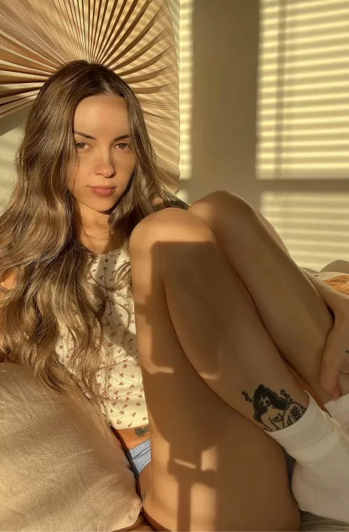 I [f]eel cutest wearing socks