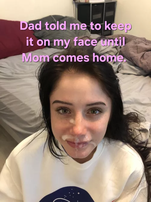 I guess he wanted to finally let Mom know about us.