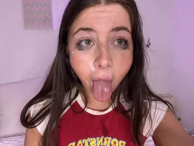 Just the girl next door needing more cum on my face