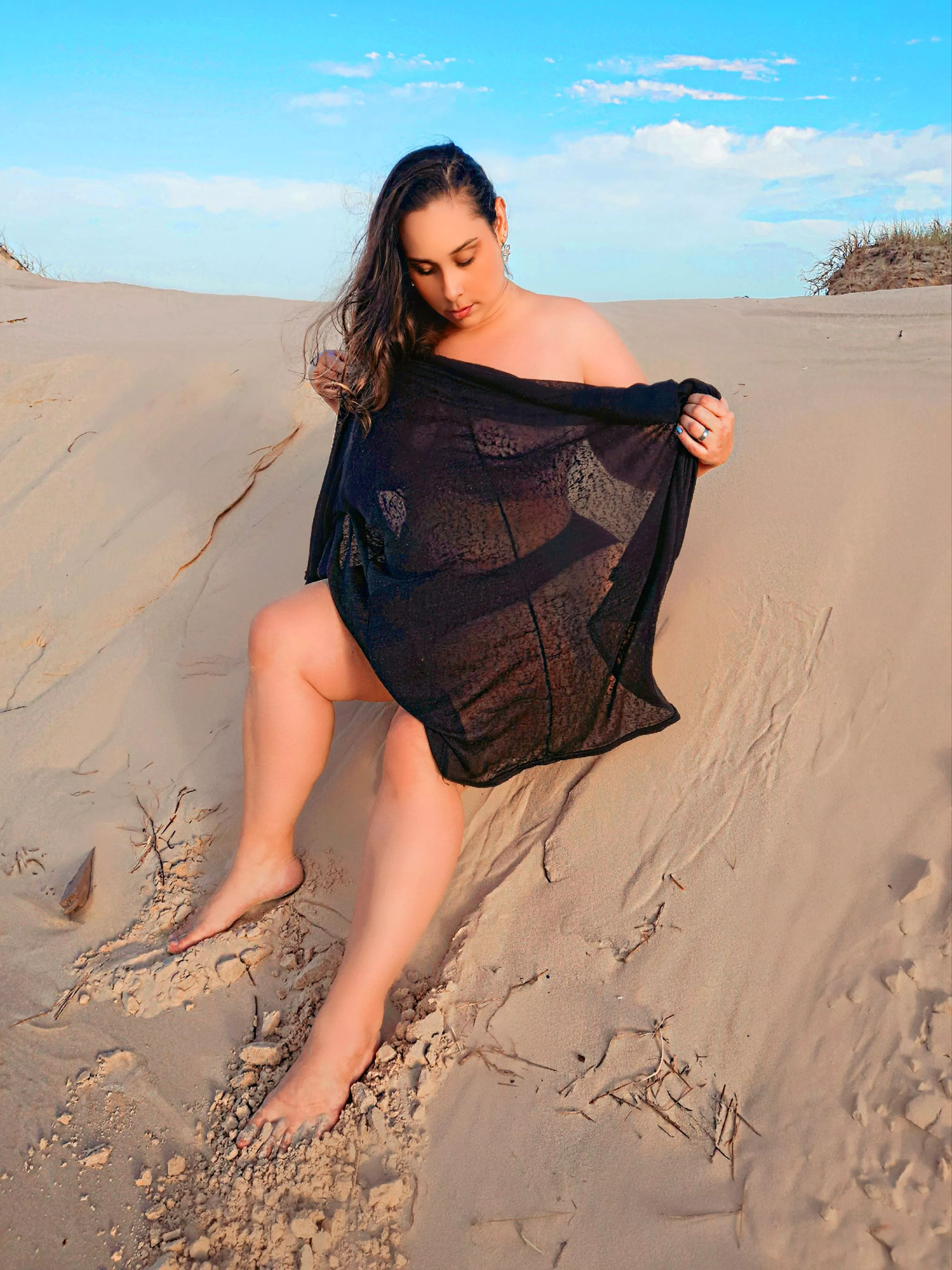 Me naked on the beach...