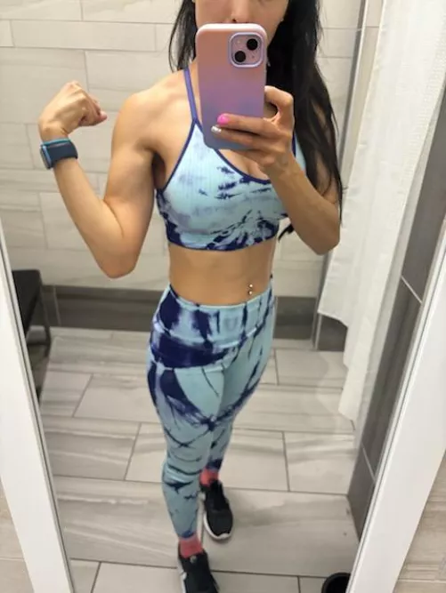 My bicep and shoulder after body pump