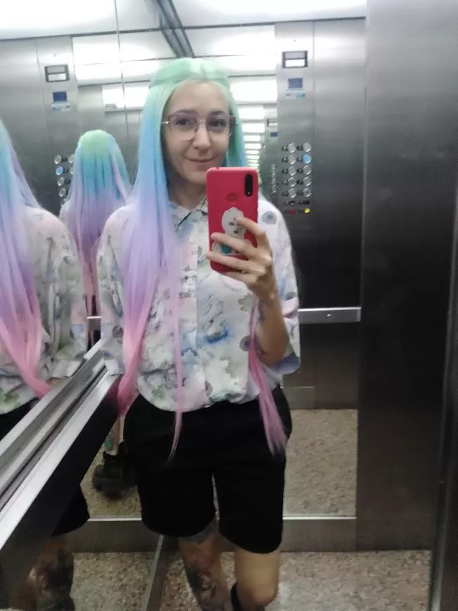 On the street people look for a second time, I think it's because of the hair haha