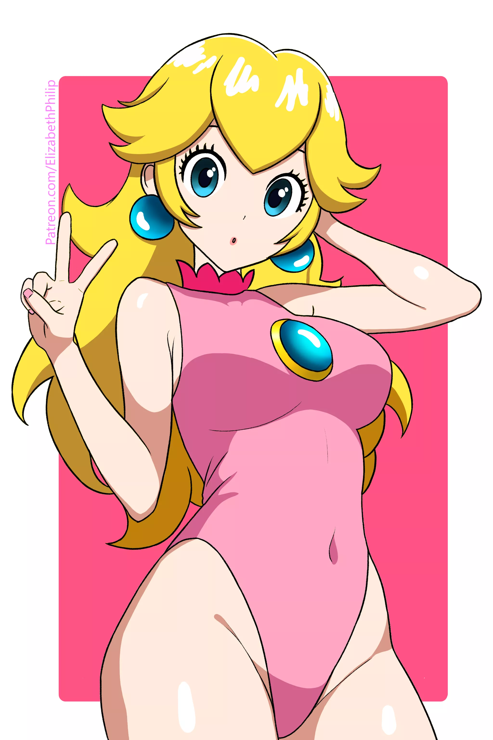 One Piece Swimsuit Peach