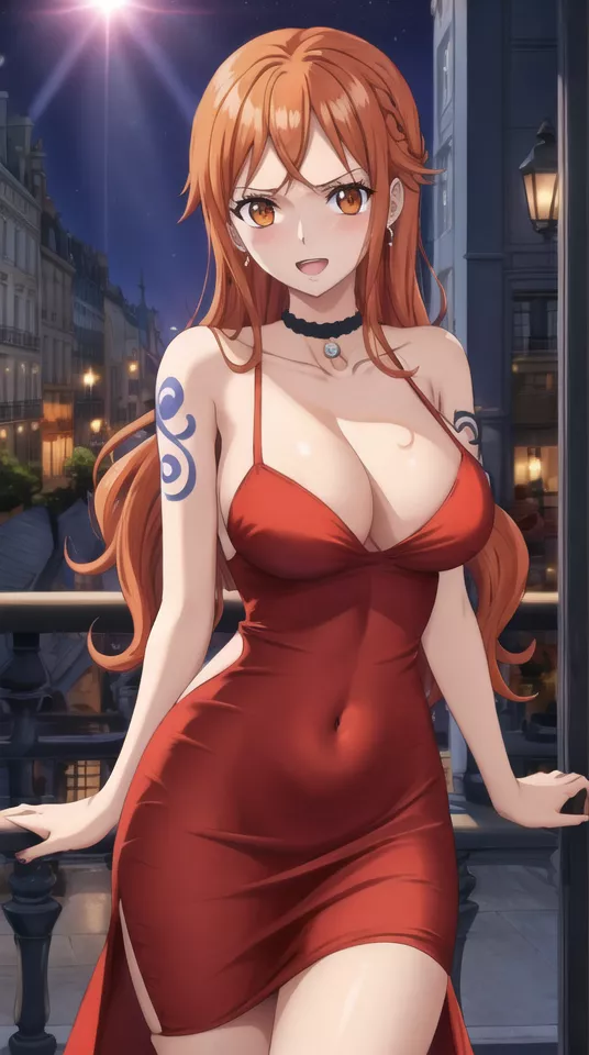 Red dress Nami hits different 😍