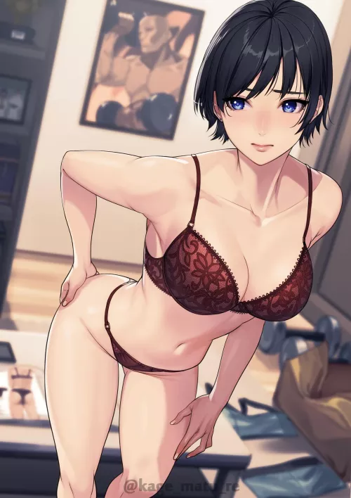 Red lingerie [Artist's Original]
