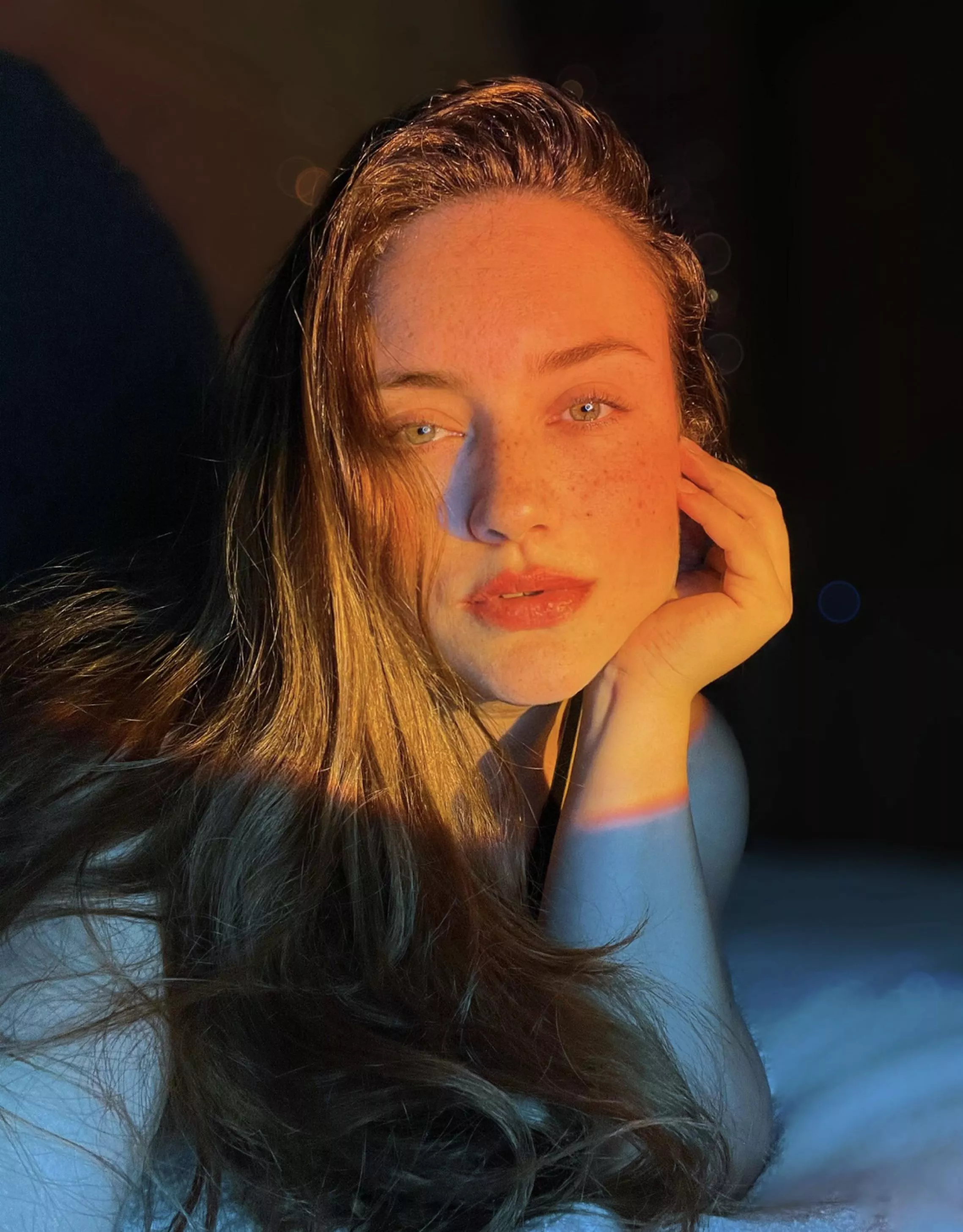 Redhead and sunset seems to be a match