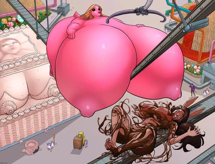 Sweet as Candy! (BE, body expansion, multiple girls, transformation, immobile)