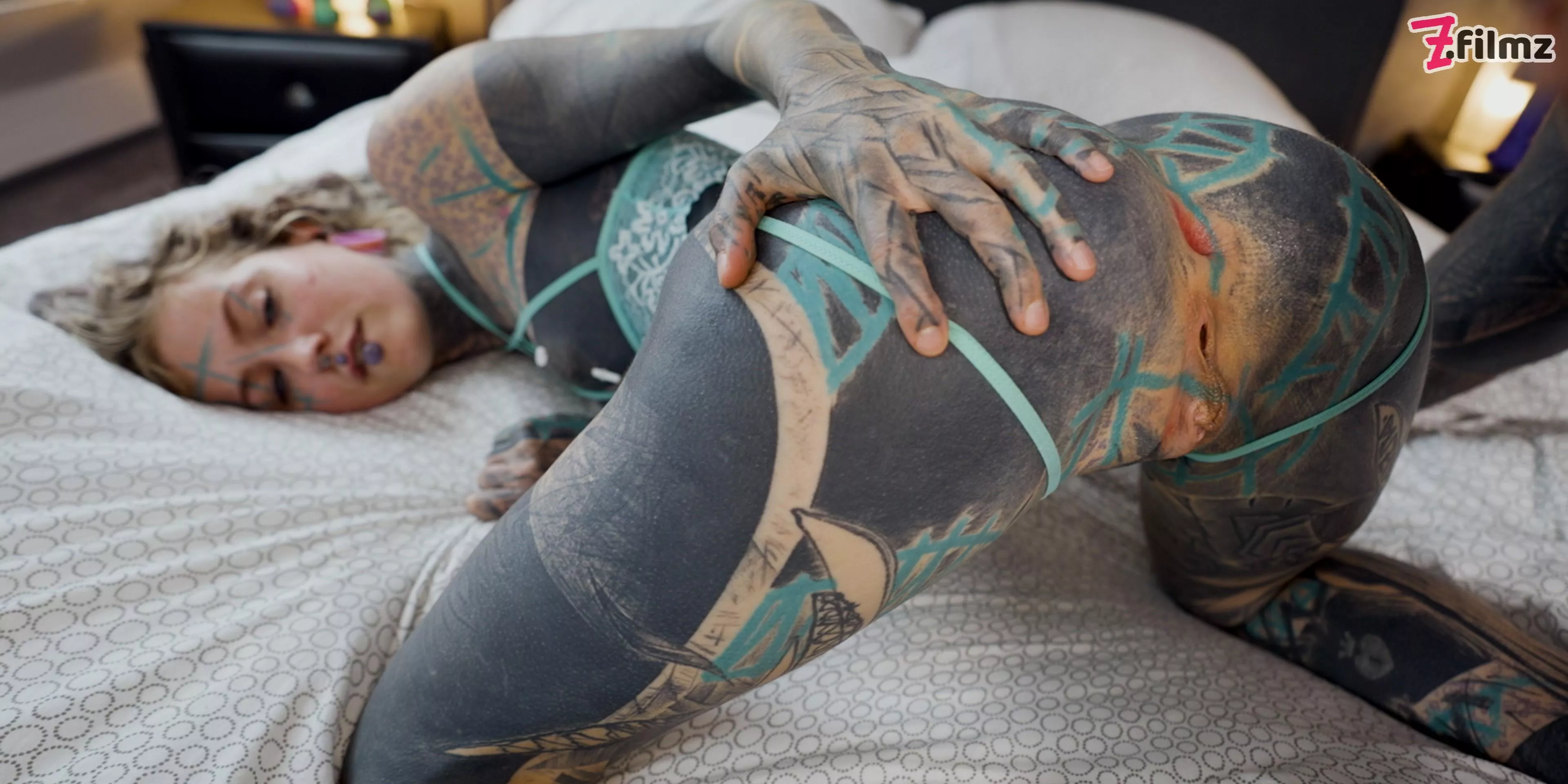 Tattooed Girl is Ready to be Filled