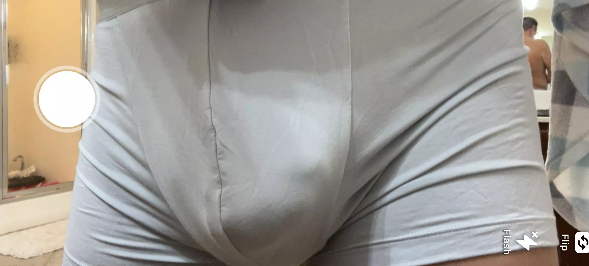 Thick cock + big balls = bulgeworthy