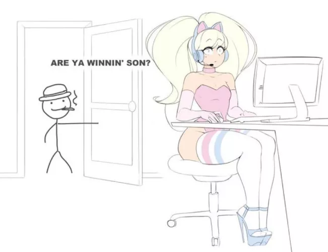 “Uh, it’s not what it looks like!”